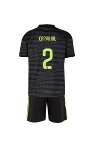 Real Madrid Daniel Carvajal #2 Babyklær Tredje Fotballdrakt til barn 2022-23 Korte ermer (+ Korte bukser)